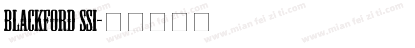 Blackford SSi字体转换